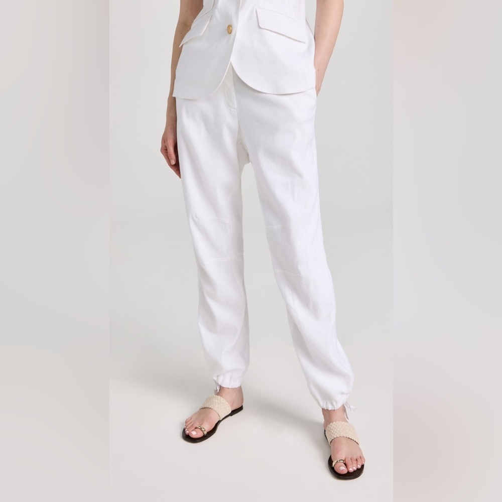 rag & bone White linen blend joggers. Fully lined in very good condition. W - 34 - Picture 2 of 14